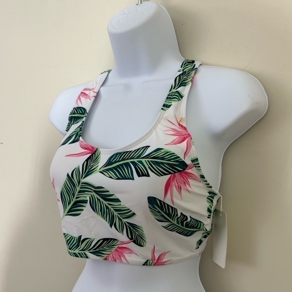 Holipick sz sm swim top in a tropical fabric New with tag beautiful top - Picture 1 of 11